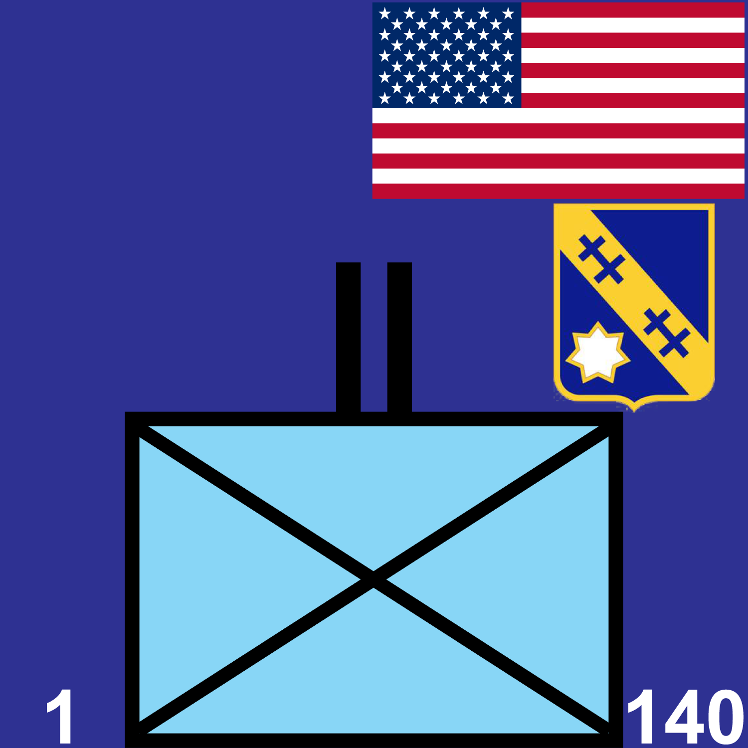 1st Battalion, 140th Infantry Regiment icon